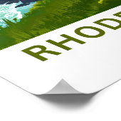 Rhode Island Verenigde Staten Reisprint Poster (Hoek)