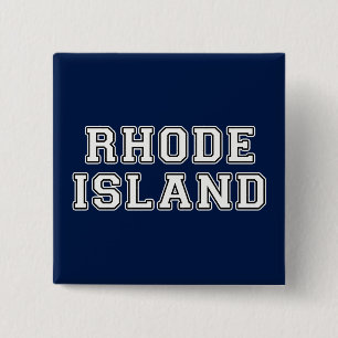 Rhode Island Vierkante Button 5,1 Cm