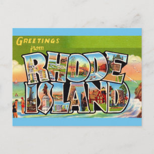 Rhode Island Vintage Groeten Ansichtkaart Briefkaart