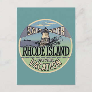 Rhode Island Vintage Travel Briefkaart