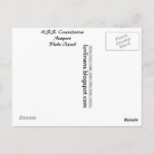 Rhode Island, VS Constellation, Newport Briefkaart (Achterkant)