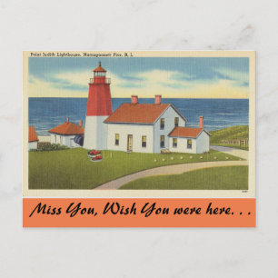 Rhode Island, vuurtoren van Point Judith Briefkaart