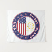 Rhode Island Wandkleed (Voorkant (horizontaal))