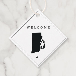 Rhode Island welkomsttas cadeau Label bruiloft wee