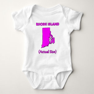 Rhode Island - Werkelijke Grootte Romper
