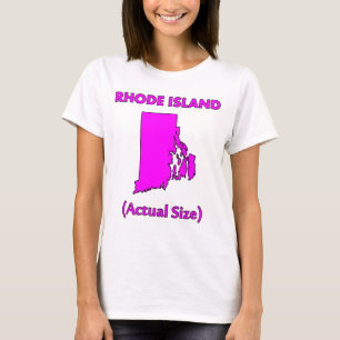 Rhode Island - Werkelijke Grootte T-shirt