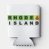 Rhode Island Wordle Blikjeskoeler (Achterkant)