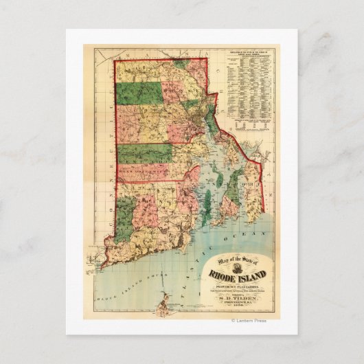 Rhode IslandPanoramaRhode Island Briefkaart (Voorkant)