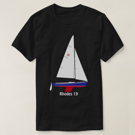 Rhodes 19 Zeilboot T-shirt (Design voorkant)