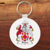 Rhodes Family Crest Sleutelhanger (Voorkant)