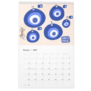 Rhodes Griekse Scènes & Patronen Keukenkalender Kalender