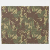 Rhodesian CAMO Fleece Blanket Deken (Voorkant (Horizontaal))