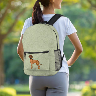 Rhodesian Ridgeback Afrikaanse Leeuwenhond Hond Gr Bedrukte Rugzak