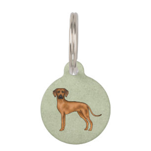 Rhodesian Ridgeback Afrikaanse Leeuwshond Groene Huisdierpenning