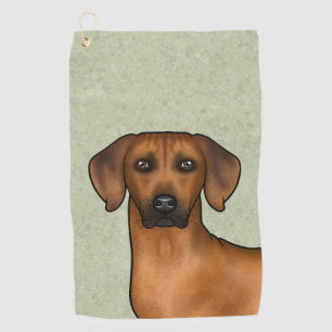Rhodesian Ridgeback Afrikaanse Leeuwshond Kop Groe Golfhanddoek