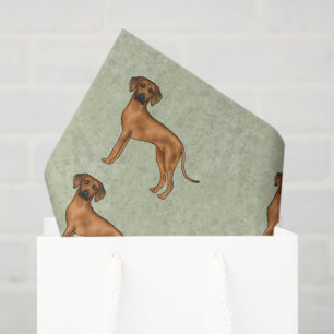 Rhodesian Ridgeback Afrikaanse Leeuwshond Patroon Tissuepapier