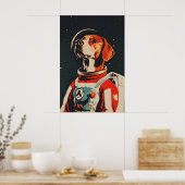 Rhodesian Ridgeback Astronaut Poster, Rhodesiër Poster (Keuken)