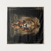 Rhodesian Ridgeback avec Tapisserie Lion (Devant (Horizontal))