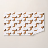 Rhodesian Ridgeback Brown Africain Lion Dog Motif (Serviette à main)