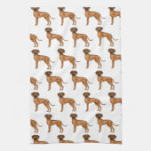 Rhodesian Ridgeback Bruin Afrikaanse Leeuw Hond Pa Theedoek (Verticaal)