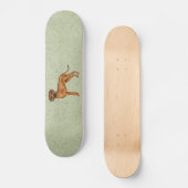 Rhodesian Ridgeback Bruin Cartoon Leeuw Hondengroe Skateboard (Voorkant)