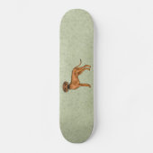 Rhodesian Ridgeback Bruin Cartoon Leeuw Hondengroe Skateboard (Voorkant)