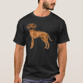 Rhodesian Ridgeback Bruine Afrikaanse Leeuwenhond T-shirt (Voorkant)