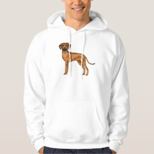 Rhodesian Ridgeback Bruine Cartoon Leeuw Hond Ontw Hoodie