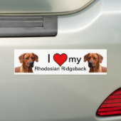 Rhodesian Ridgeback bumpersticker (Op auto)