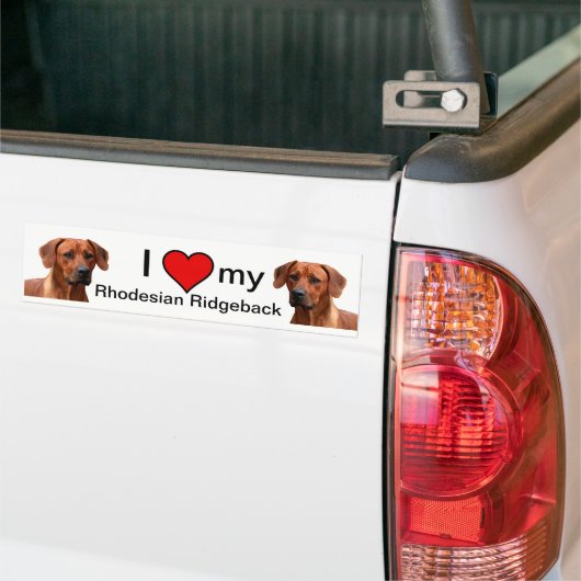 Rhodesian Ridgeback bumpersticker (Op Truck)