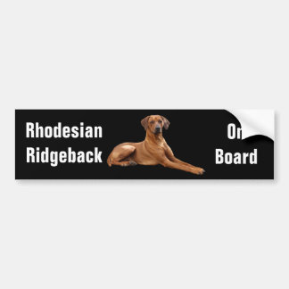 Rhodesian Ridgeback bumpersticker