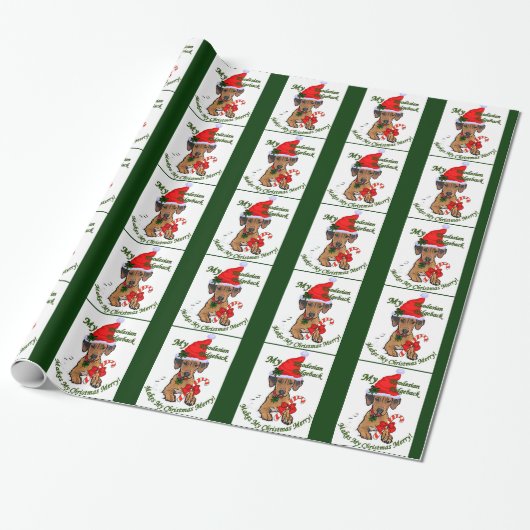 Rhodesian Ridgeback Christmas Cadeaupapier (Uitgerold)