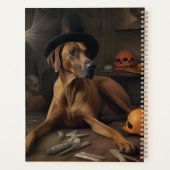 Rhodesian Ridgeback Citrouilles Halloween effrayan (Dos)