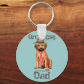 Rhodesian Ridgeback Dad Sleutelhanger (Voorkant)
