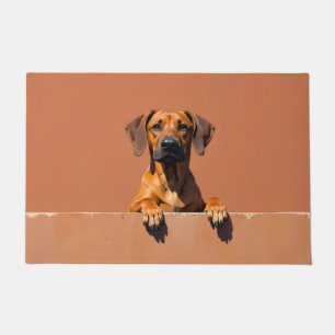 Rhodesian Ridgeback deurmat kunst