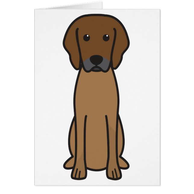 Rhodesian Ridgeback Dog Cartoon (Voorkant)