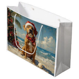 Rhodesian Ridgeback Dog Christmas  Beach Groot Cadeauzakje