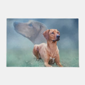 Rhodesian Ridgeback Dog Collage Deurmat (Voorkant)
