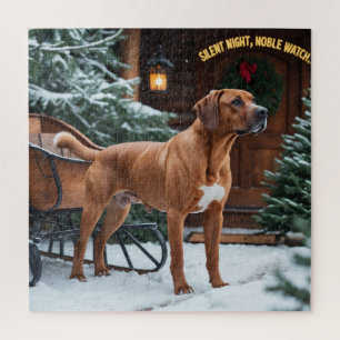 Rhodesian Ridgeback Feestelijke Kerstvakantie Legpuzzel
