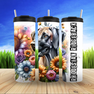 Rhodesian Ridgeback Floral Harmony Thermosbeker