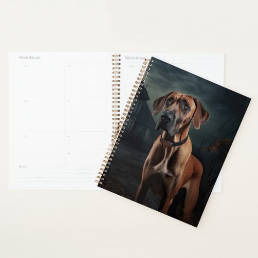 Rhodesian Ridgeback Halloween effrayant (Devant avec enveloppe)