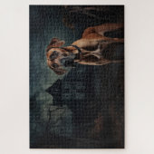 Rhodesian Ridgeback Halloween Griezelen Legpuzzel (Verticaal)