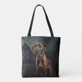 Rhodesian Ridgeback Halloween Scary Draagtas (Achterkant)