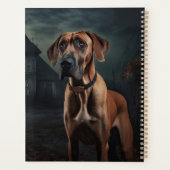 Rhodesian Ridgeback Halloween Scary Planner (Achterkant)