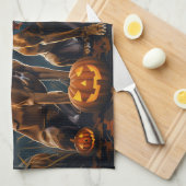 Rhodesian Ridgeback Halloween Spooky Theedoek (Quarter Fold)