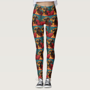 Rhodesian Ridgeback Hart Rozen Valentijnsdag Leggings
