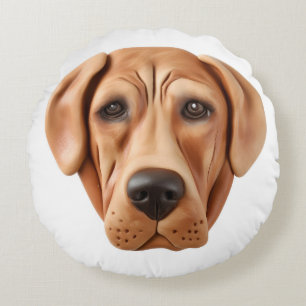 Rhodesian Ridgeback hond 3D geïnspireerd Rond Kussen