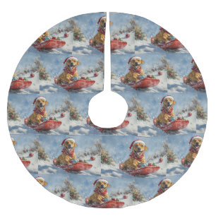 Rhodesian Ridgeback-hond in slee Christmas Kerstboom Rok