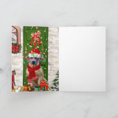 Rhodesian Ridgeback hond kerst  Kaart (Binnen)