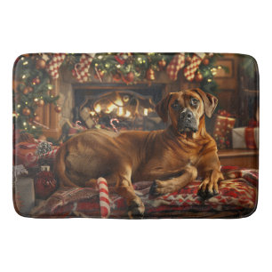Rhodesian Ridgeback Hond Kerstfeest Badmat